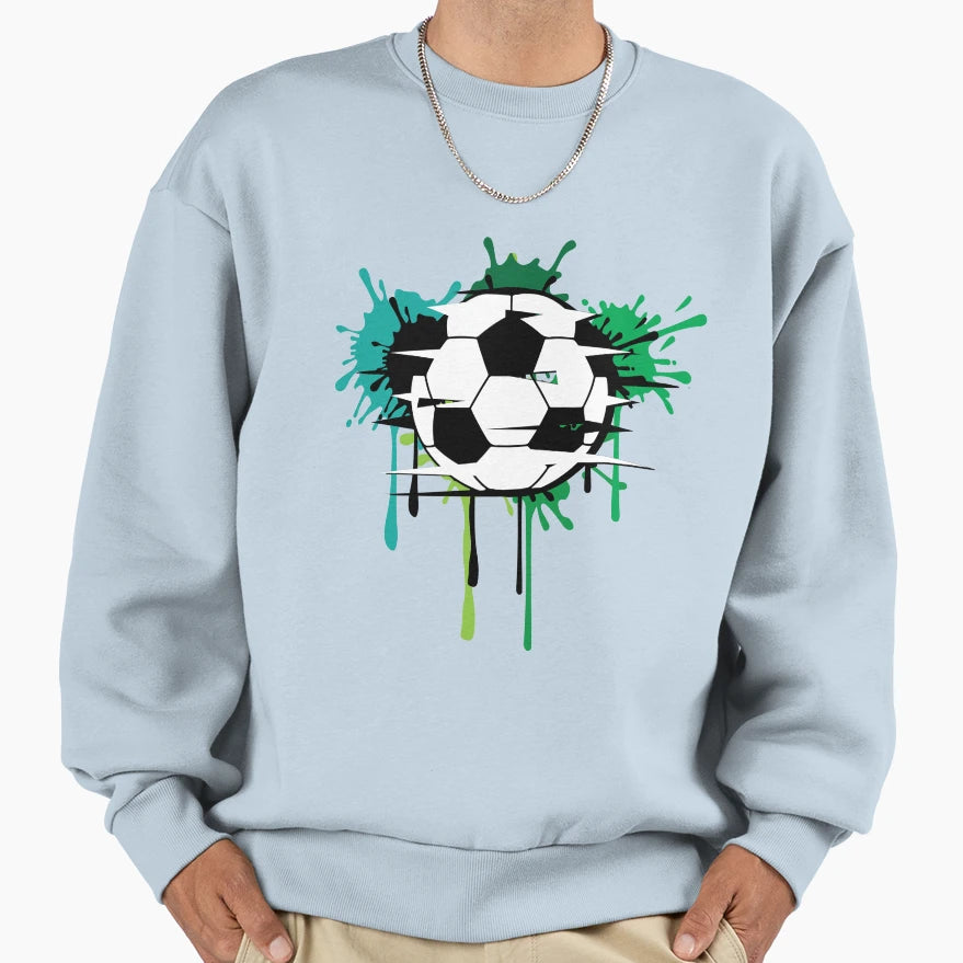 Soccer Sweatshirt - Aesthetic Graphic for Adults - T-Shirt, Sweatshirt, Hoodie
