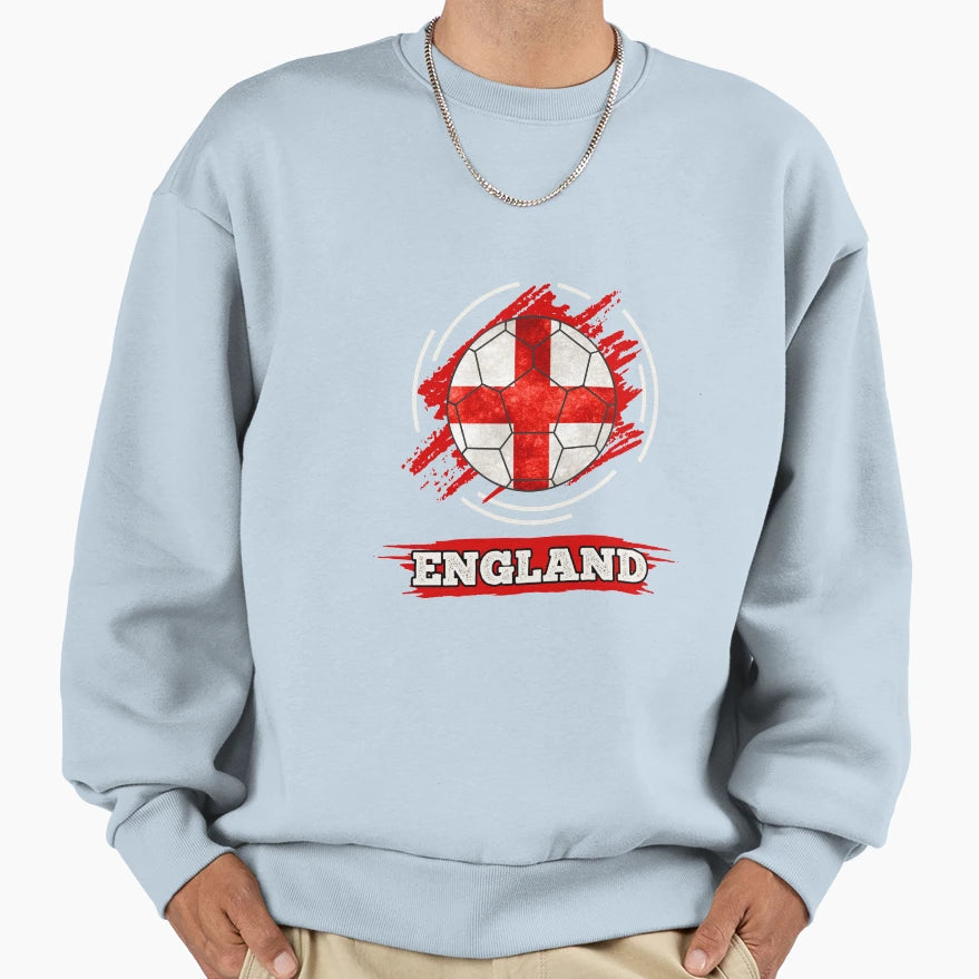 Soccer England Soccer Football Sweatshirt - Minimalist Print for Adults - T-Shirt, Sweatshirt, Hoodie