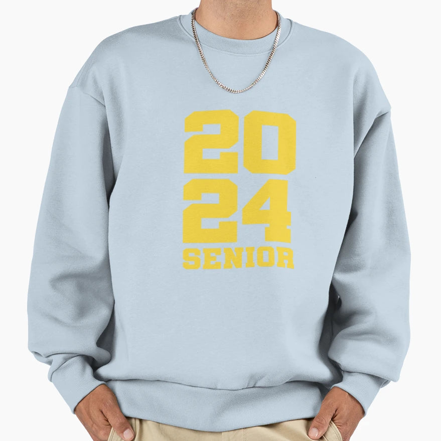 2024 Senior Class 2024 2024 Sweatshirt - Fun Novelty Design for Adults - T-Shirt, Sweatshirt, Hoodie