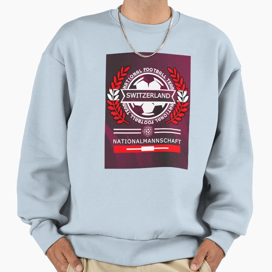 Switzerland New Football Supporters Sweatshirt - Fun Novelty Design Unisex - T-Shirt, Sweatshirt, Hoodie