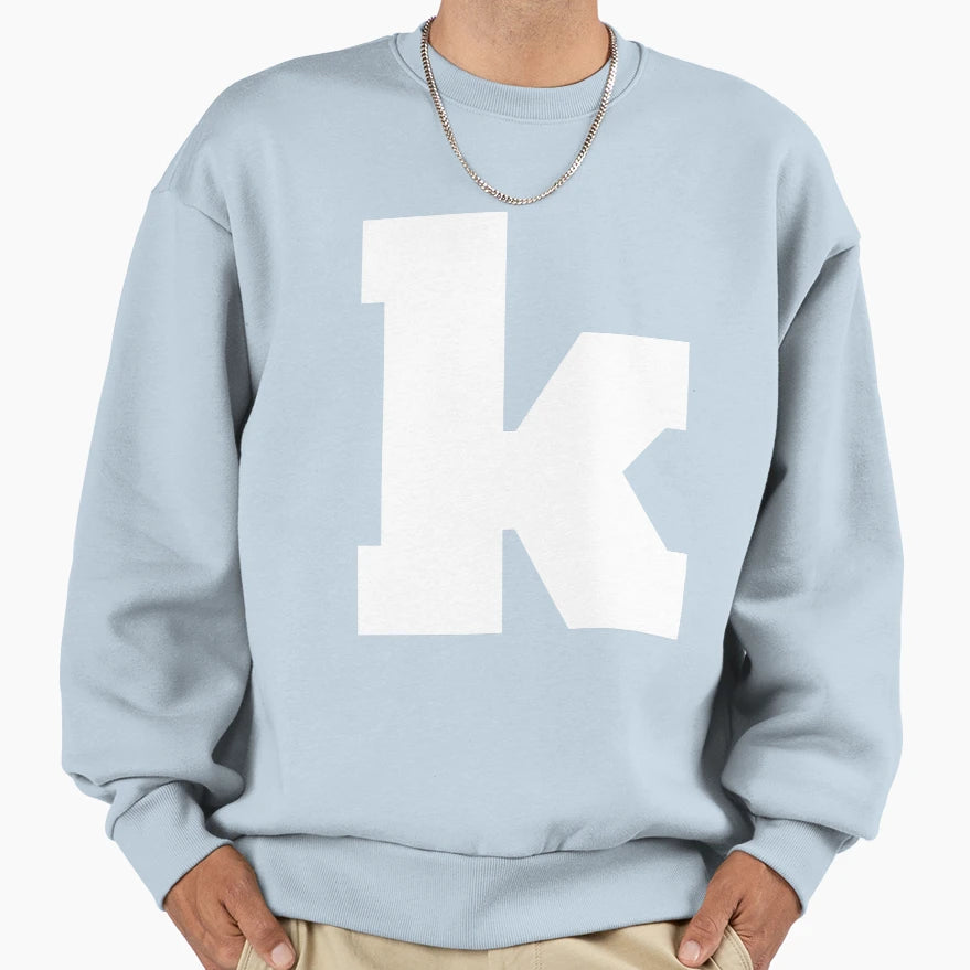 Alphabet K Lowercase Letter K Sweatshirt - Streetwear Style Men Women - T-Shirt, Sweatshirt, Hoodie