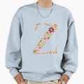 Floral Letter Z Sweatshirt - Casual Everyday Wear Unisex - T-Shirt, Sweatshirt, Hoodie