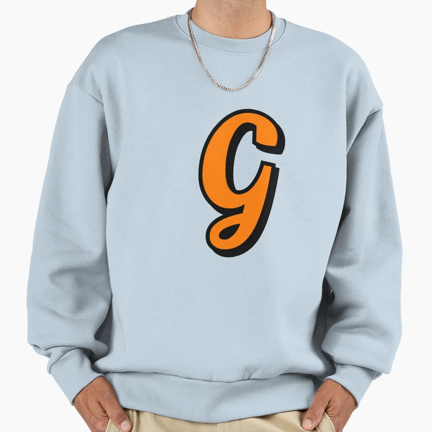 Letter G Sweatshirt - Minimalist Print Men Women - T-Shirt, Sweatshirt, Hoodie