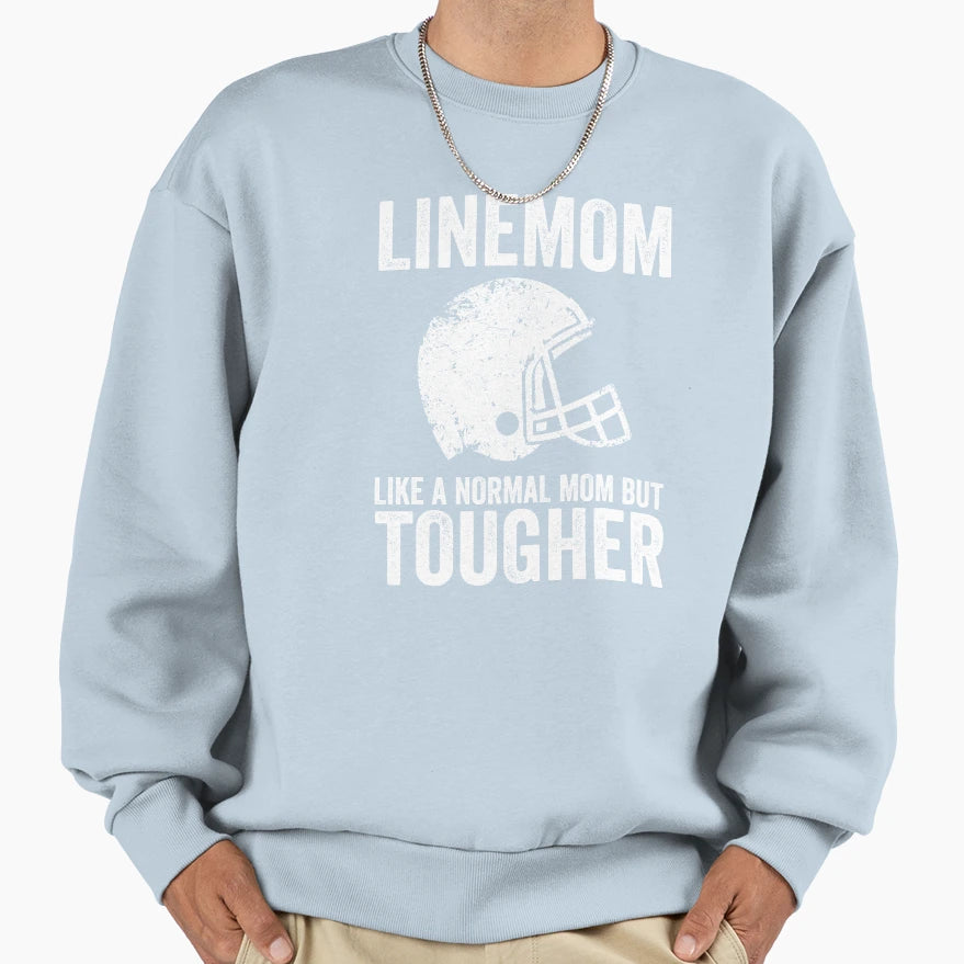 Football Lineman Funny Line Mom T-Shirt - Minimalist Print for Adults - T-Shirt, Sweatshirt, Hoodie