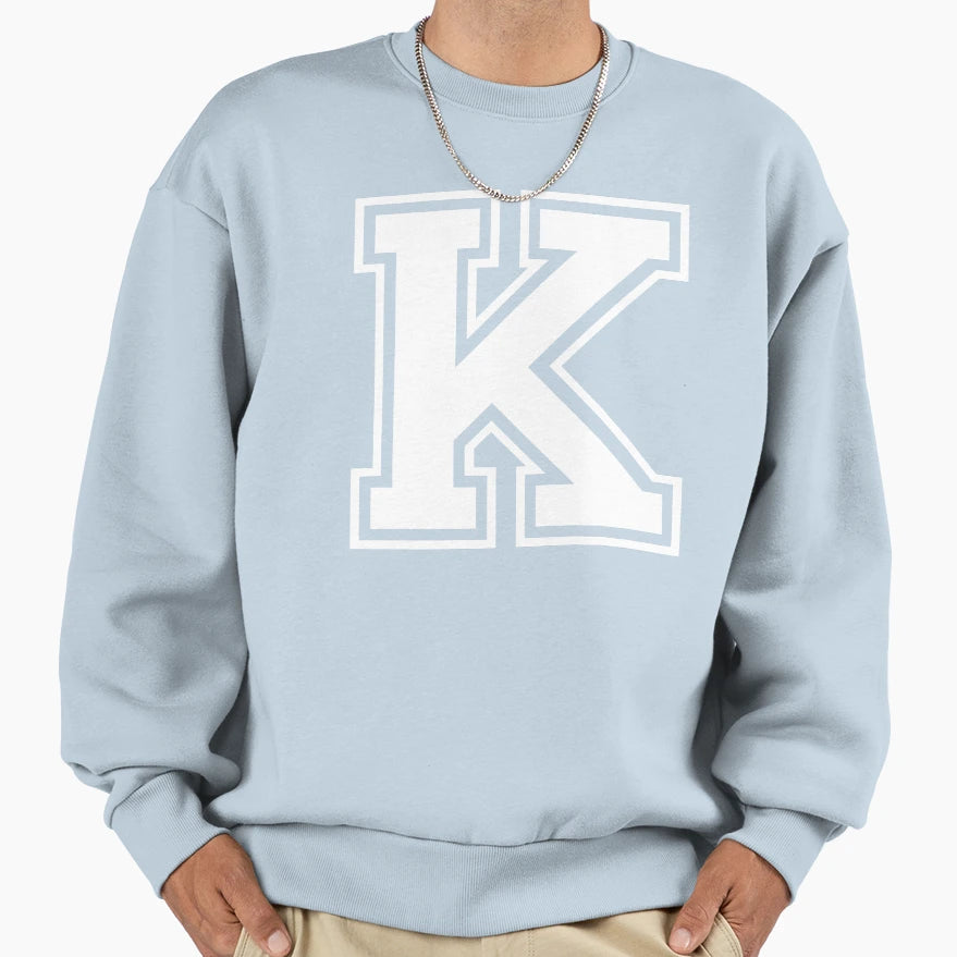 Letter K Alphabet Sweatshirt - Streetwear Style Unisex - T-Shirt, Sweatshirt, Hoodie