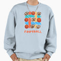 Football Tees Sweatshirt - Minimalist Print for Adults - T-Shirt, Sweatshirt, Hoodie