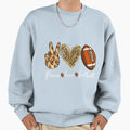 Peace Love Football Sports Sweatshirt - Streetwear Style Men Women - T-Shirt, Sweatshirt, Hoodie