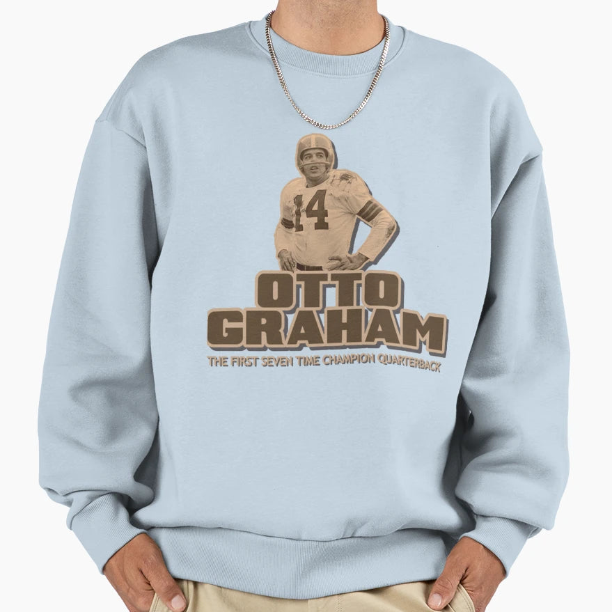Otto Graham Seven Time Champion Sweatshirt - Trendy Graphic Men Women - T-Shirt, Sweatshirt, Hoodie