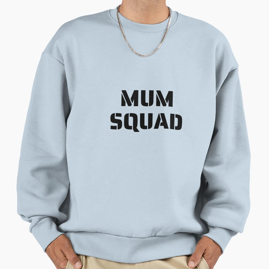 Mum Squad Mothers Family Team Group Sweatshirt - Unique Graphic Men Women - T-Shirt, Sweatshirt, Hoodie