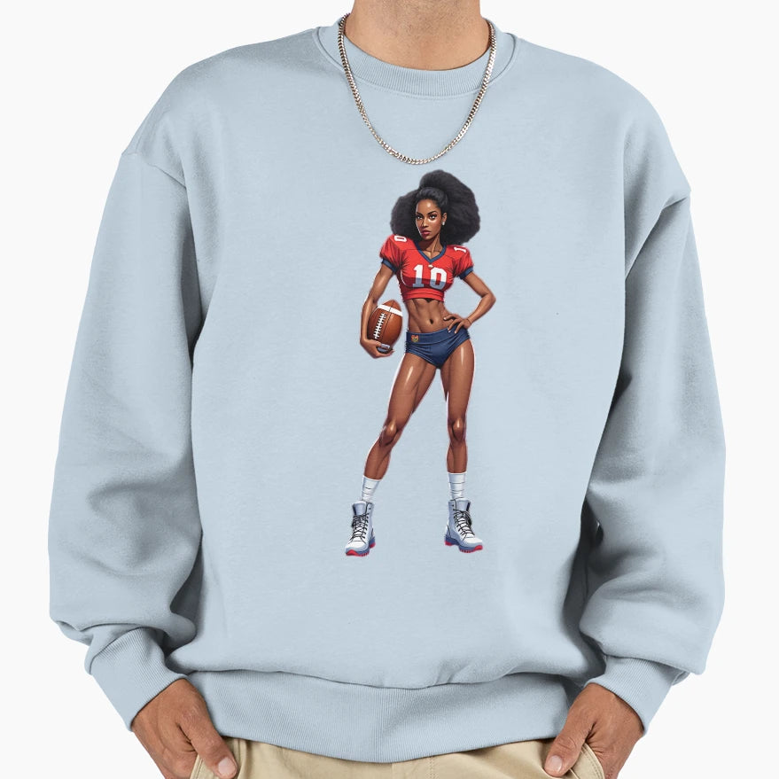 Female High School American Football Sweatshirt - Aesthetic Graphic Unisex - T-Shirt, Sweatshirt, Hoodie