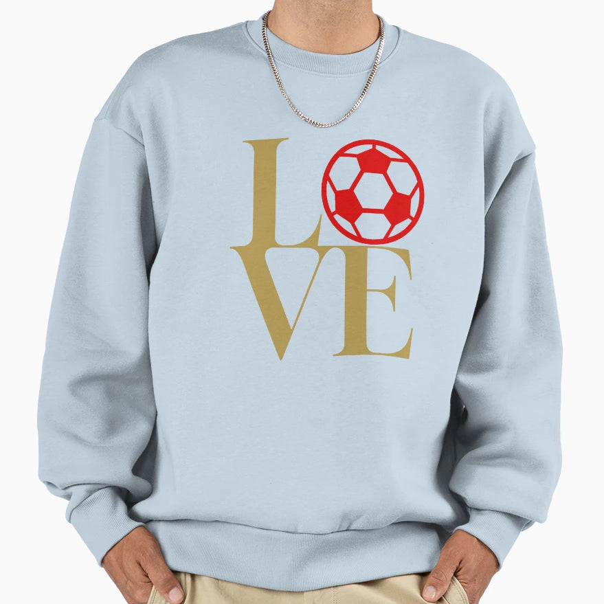 Love Football Gold B Sweatshirt - Streetwear Style Men Women - T-Shirt, Sweatshirt, Hoodie