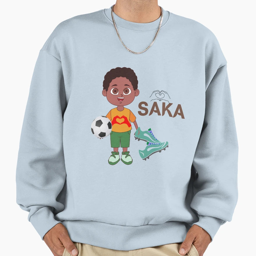 Saka Sweatshirt - Casual Everyday Wear for Adults - T-Shirt, Sweatshirt, Hoodie