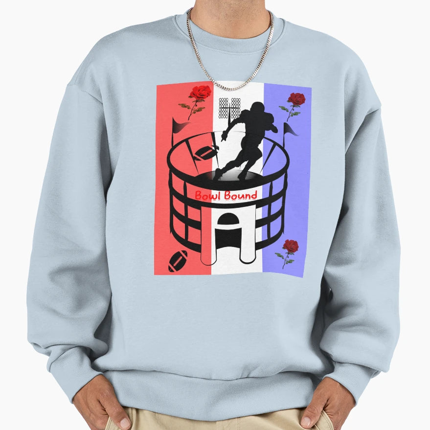 Silhouette Bowl Bound Sweatshirt - Casual Everyday Wear Men Women - T-Shirt, Sweatshirt, Hoodie