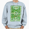 Soccer Stamps Field Sweatshirt - Fun Novelty Design for Adults - T-Shirt, Sweatshirt, Hoodie