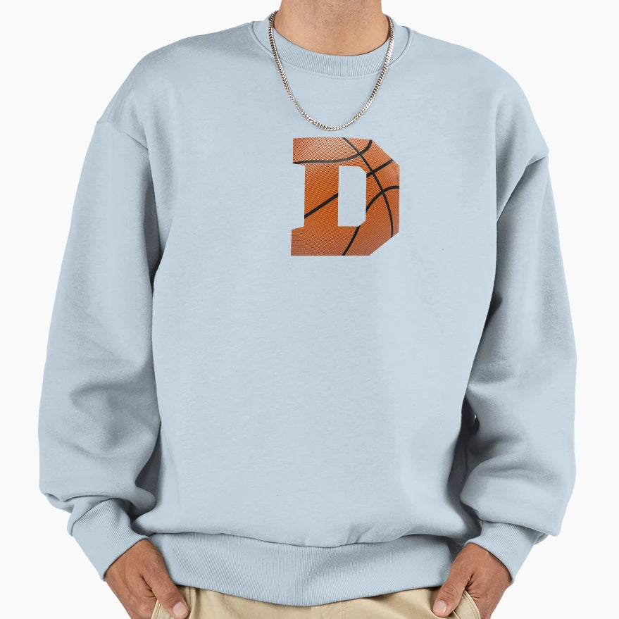 Personalized Basketball Monogram Sweatshirt - Streetwear Style Men Women - T-Shirt, Sweatshirt, Hoodie