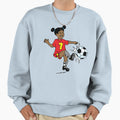 Playing Soccer Sweatshirt - Trendy Graphic for Adults - T-Shirt, Sweatshirt, Hoodie