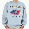 American People Love Football Sweatshirt - Custom Art Print for Adults - T-Shirt, Sweatshirt, Hoodie
