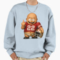 Funny American Football Player Sweatshirt - Fun Novelty Design for Adults - T-Shirt, Sweatshirt, Hoodie