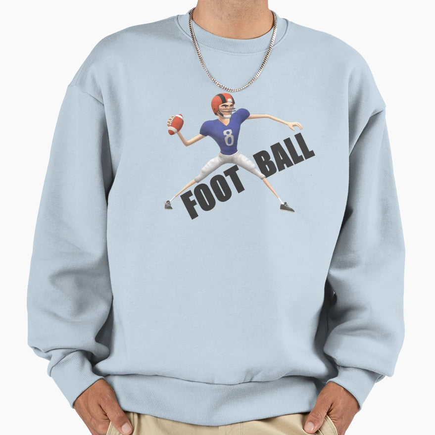 Football Sweatshirt - Unique Graphic Men Women - T-Shirt, Sweatshirt, Hoodie