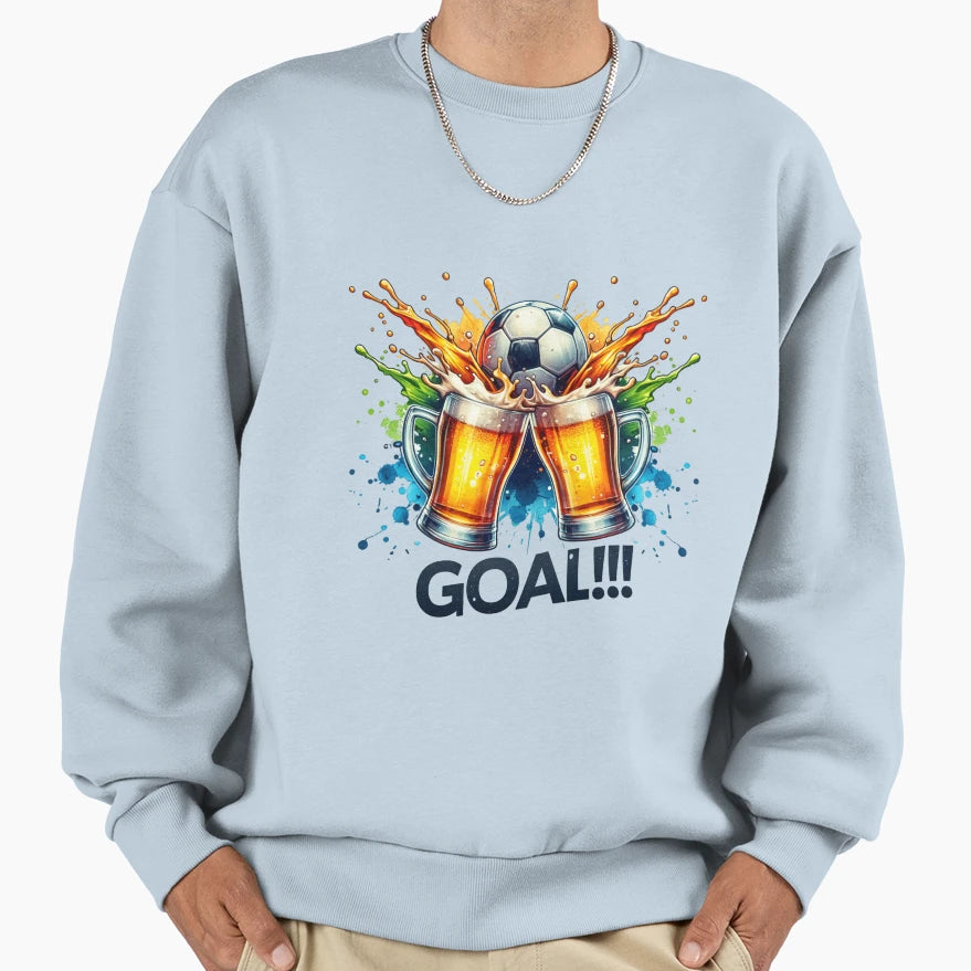 Soccer Fan Grafics Goal Sweatshirt - Trendy Graphic Unisex - T-Shirt, Sweatshirt, Hoodie