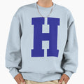 Alphabet Blue H Sports Letter H Sweatshirt - Fun Novelty Design Unisex - T-Shirt, Sweatshirt, Hoodie