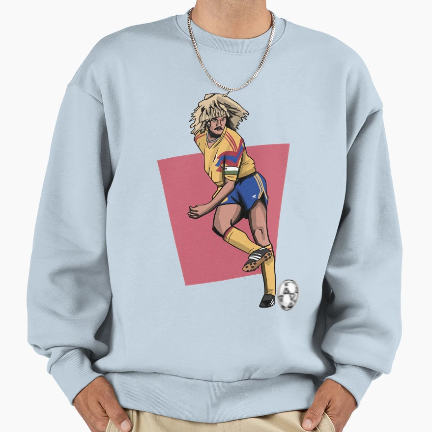 Carlos Valderrama 1990 World Cup T-Shirt - Casual Everyday Wear Men Women - T-Shirt, Sweatshirt, Hoodie