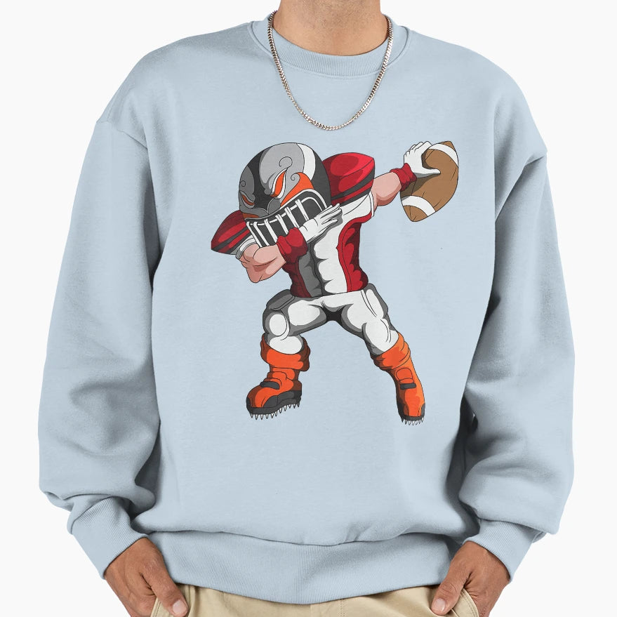 American Football Player Mach Dabbing Sweatshirt - Unique Graphic Unisex - T-Shirt, Sweatshirt, Hoodie
