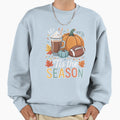 Season Fall Football Autumn Pumpkin Sweatshirt - Trendy Graphic for Adults - T-Shirt, Sweatshirt, Hoodie