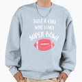 Just Who Loves Super Bowl Sweatshirt - Minimalist Print for Adults - T-Shirt, Sweatshirt, Hoodie