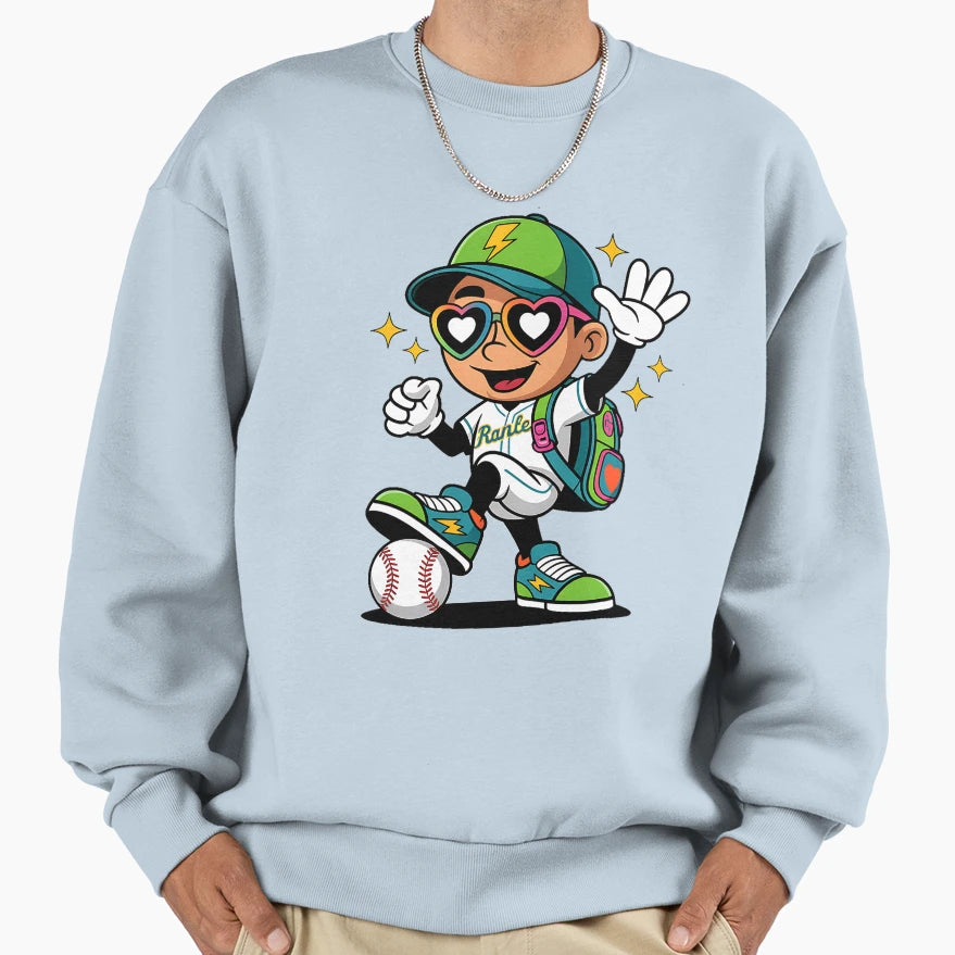 Back To School Baseball Ice Cream Sweatshirt - Custom Art Print Unisex - T-Shirt, Sweatshirt, Hoodie