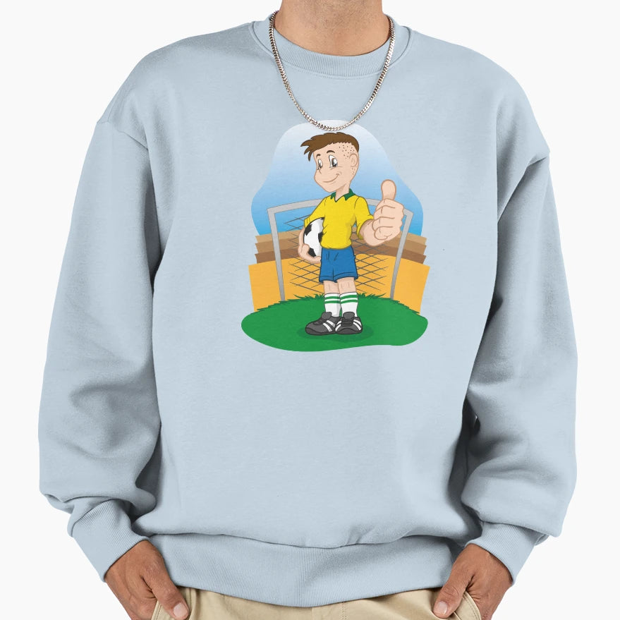Young Soccer Player Uniform Sweatshirt - Casual Everyday Wear Men Women - T-Shirt, Sweatshirt, Hoodie