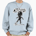 Charged Streetwear Doll Vector Soccer Sweatshirt - Graphic Print Unisex - T-Shirt, Sweatshirt, Hoodie