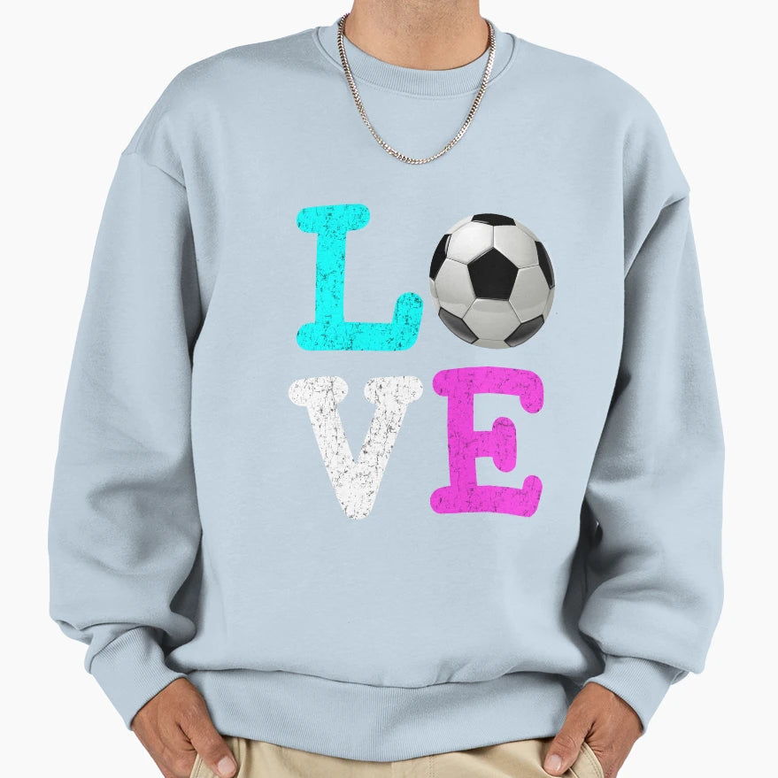 Fun Soccer Love Gift Sweatshirt - Minimalist Print Unisex - T-Shirt, Sweatshirt, Hoodie