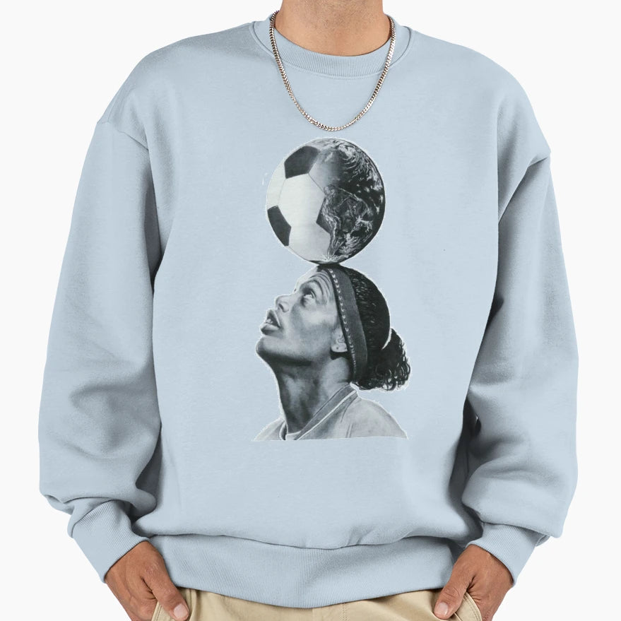 Art Ronaldinho Illustration Sweatshirt - Custom Art Print for Adults - T-Shirt, Sweatshirt, Hoodie