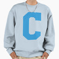 Alphabet Blue C Sports Letter C Sweatshirt - Graphic Print Men Women - T-Shirt, Sweatshirt, Hoodie