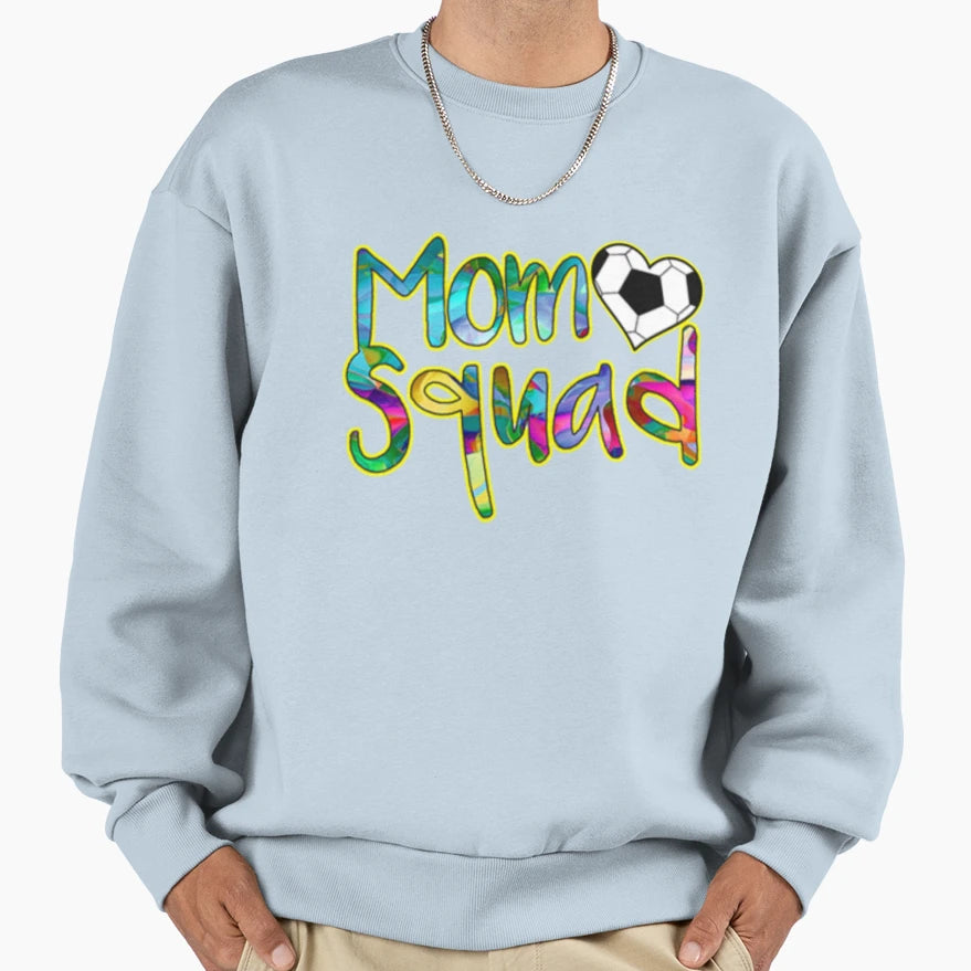 Soccer Mom Squad Sweatshirt - Unique Graphic Unisex - T-Shirt, Sweatshirt, Hoodie