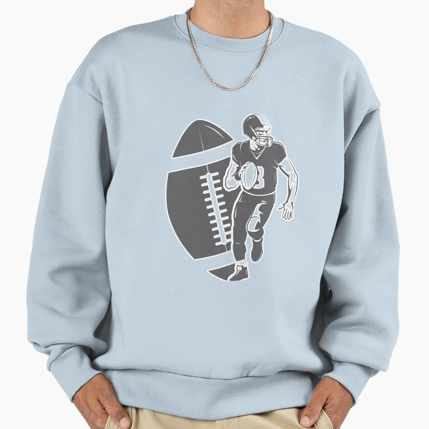 Football Fan Usa American Flag Sweatshirt - Novelty Apparel for Adults - T-Shirt, Sweatshirt, Hoodie