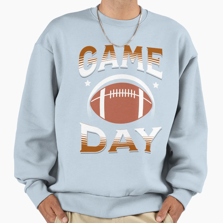 American Football Game Day Football Sweatshirt - Graphic Print Unisex - T-Shirt, Sweatshirt, Hoodie