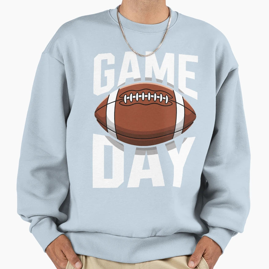 Game Day Football Fans Sweatshirt - Aesthetic Graphic Men Women - T-Shirt, Sweatshirt, Hoodie