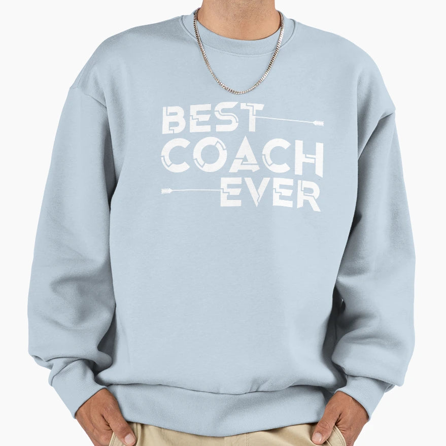 Best Coach Ever Content Creator Sweatshirt - Trendy Graphic for Adults - T-Shirt, Sweatshirt, Hoodie