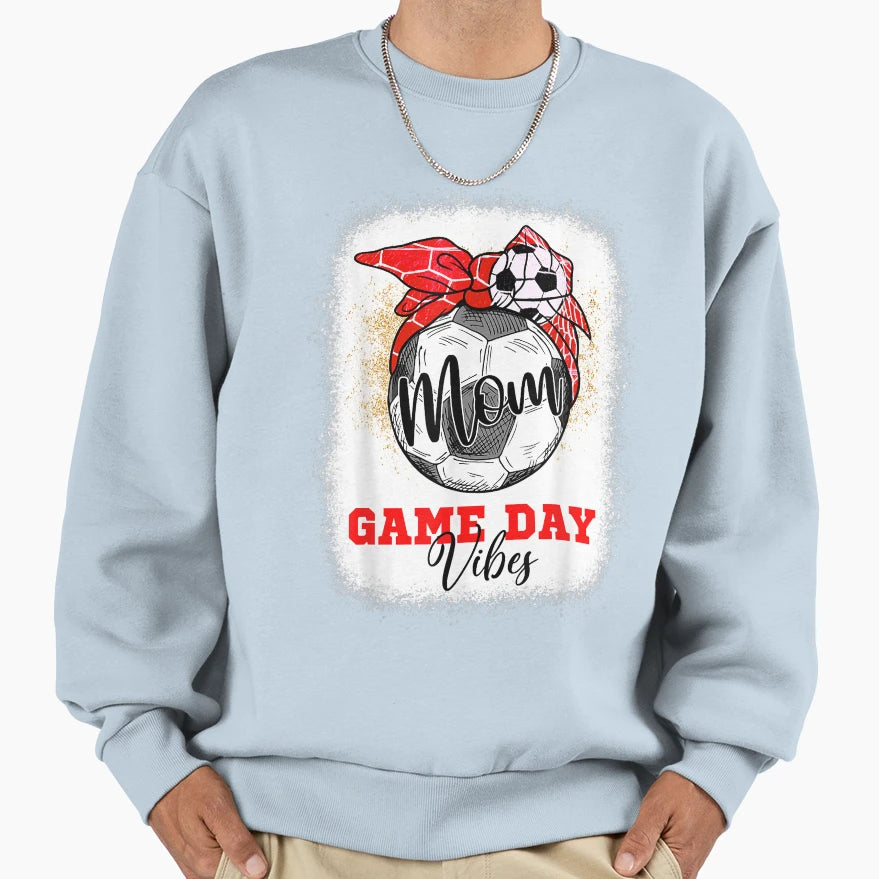 Soccer Mom Bleached Bun Mothers Sweatshirt - Casual Everyday Wear Unisex - T-Shirt, Sweatshirt, Hoodie