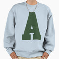 Alphabet Green Sports Letter Sweatshirt - Casual Everyday Wear Unisex - T-Shirt, Sweatshirt, Hoodie