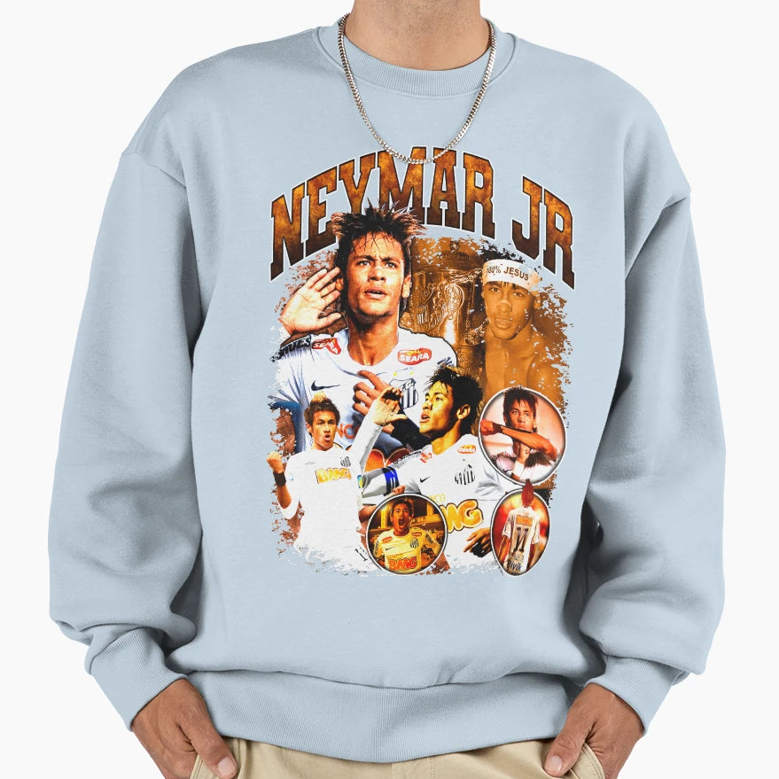 Neymar Jr Santos Sweatshirt - Aesthetic Graphic for Adults - T-Shirt, Sweatshirt, Hoodie