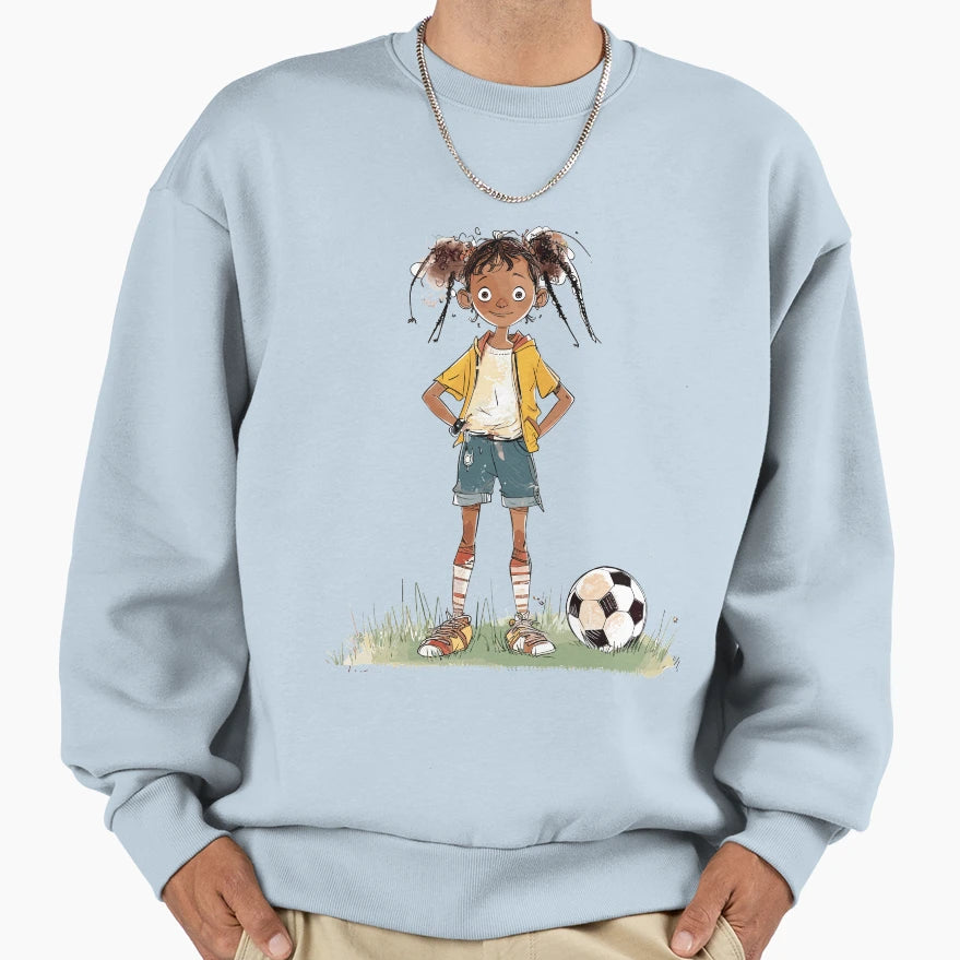 Little Playing Soccer Sweatshirt - Streetwear Style Men Women - T-Shirt, Sweatshirt, Hoodie
