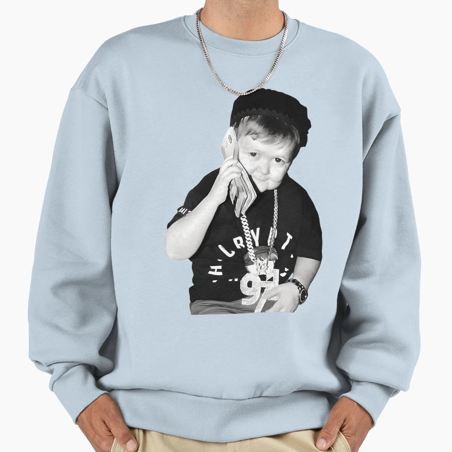 Hasbulla Money Talks Sweatshirt - Fun Novelty Design Unisex - T-Shirt, Sweatshirt, Hoodie