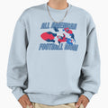 All American Football Mom Sweatshirt - Aesthetic Graphic for Adults - T-Shirt, Sweatshirt, Hoodie