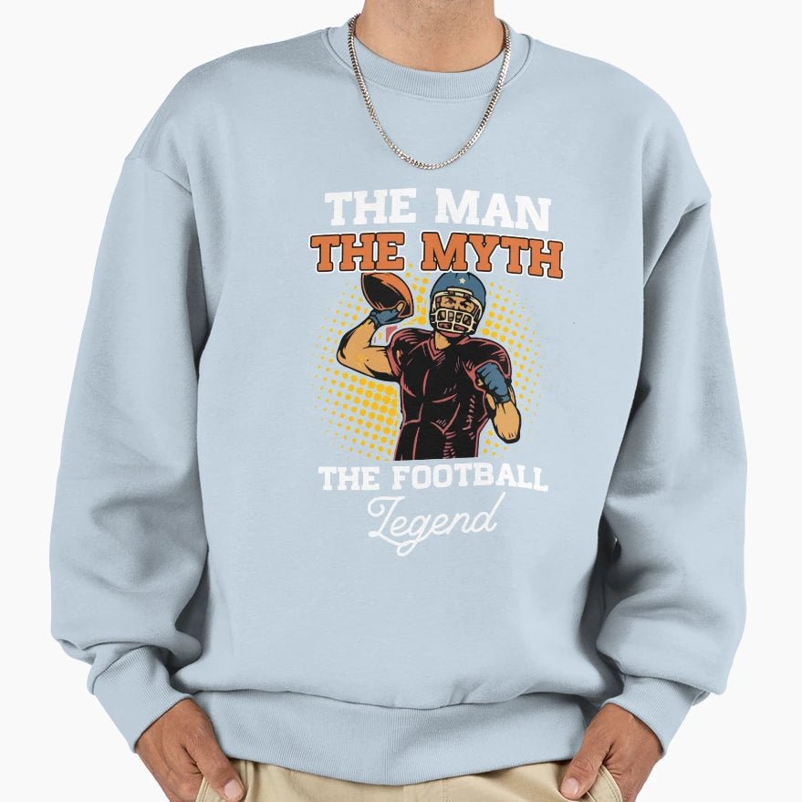American Football Football Legend Sweatshirt - Unique Graphic Unisex - T-Shirt, Sweatshirt, Hoodie