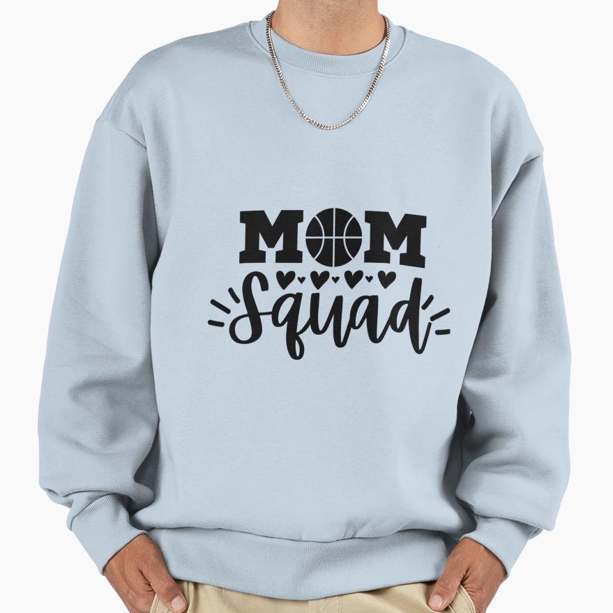Basketball Mom Squad Funny Basketball T-Shirt - Custom Art Print Unisex - T-Shirt, Sweatshirt, Hoodie