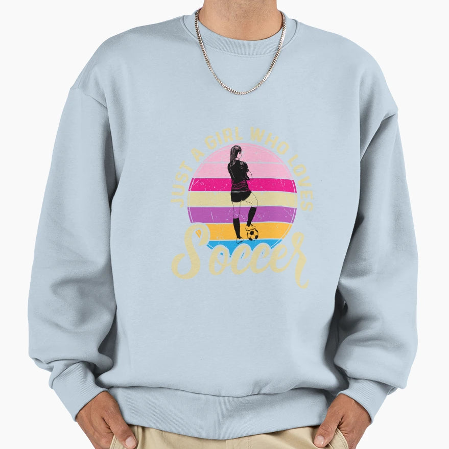 Soccer Player Sweatshirt - Aesthetic Graphic Unisex - T-Shirt, Sweatshirt, Hoodie