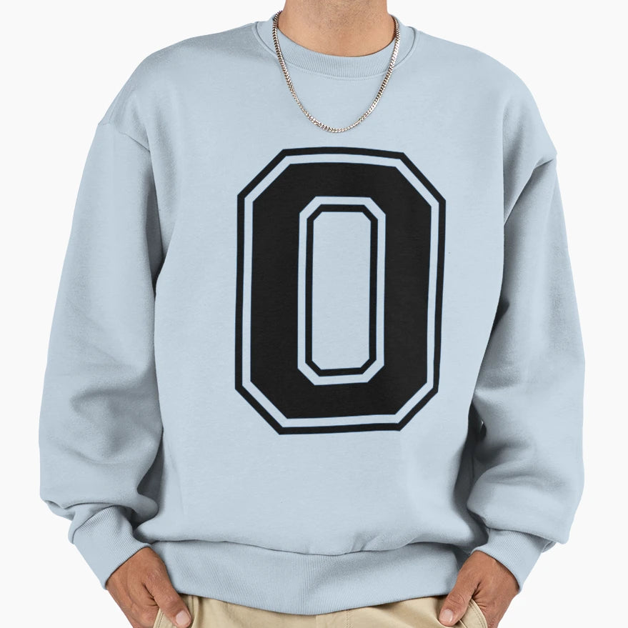 Varsity Team Sports Uniform Number 0 Sweatshirt - Trendy Graphic Men Women - T-Shirt, Sweatshirt, Hoodie